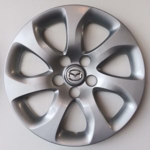 07-15 Silver 14" 14 Inch Car Wheel Trims Covers Black MAZDA 2