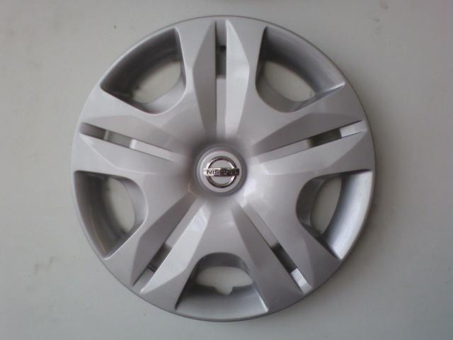 4-Pack Snap-On Full Hub Caps For 2009-2023 Nissan Versa - 15 Inch Silver Wheel Covers