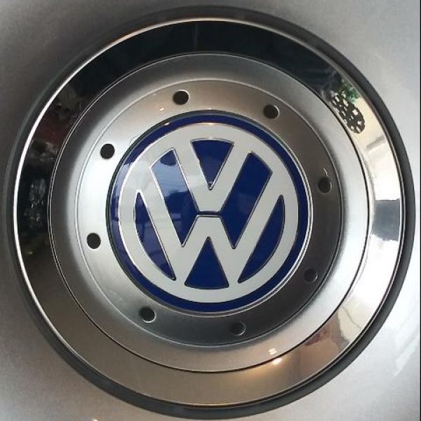 #VW161541Blue | Volkswagen Beetle | 2002-2005 | 16” | OEM | Silver/Blue Center | Set/4